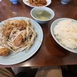 ランチ とりの唐揚ともやし炒め (ごはん+スープ+杏仁豆腐付き)(清華園)