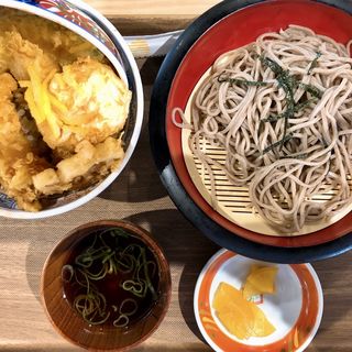 海老1本天丼そばセット(天麩羅えびのや)