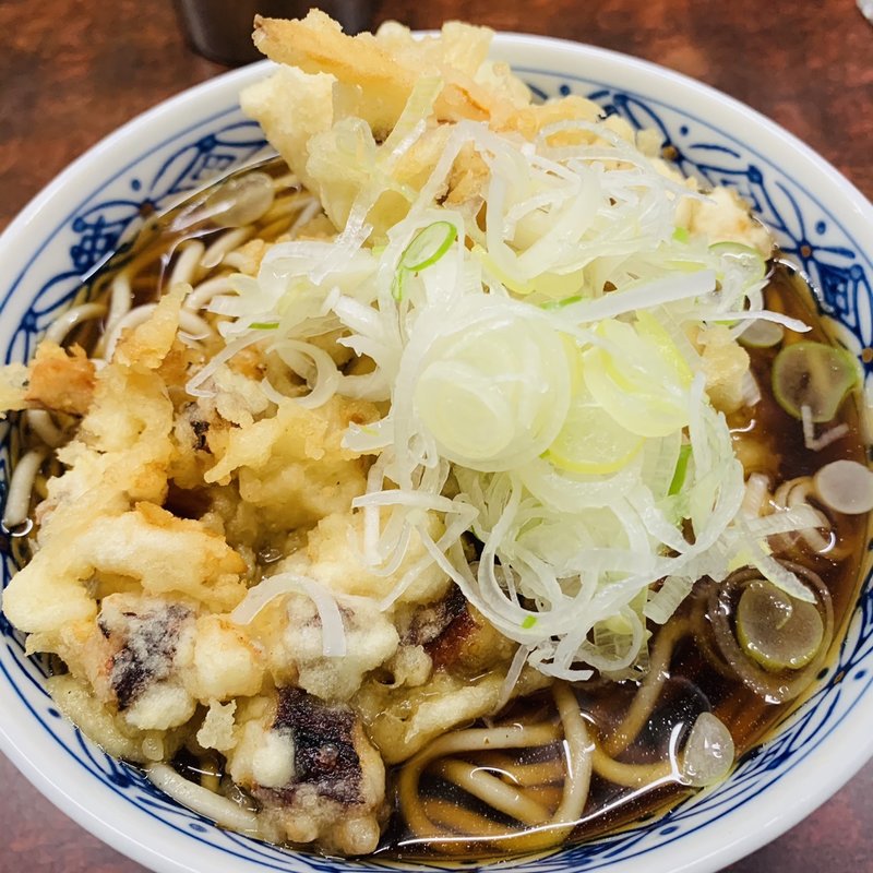 ゲソ天そば(そば処寅さん)