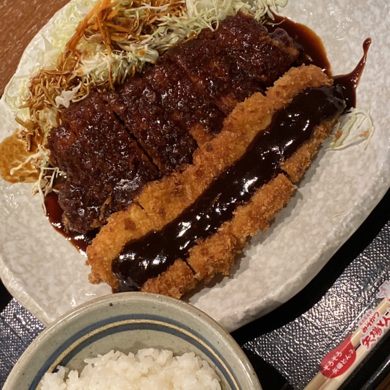 わらじかつ定食(矢場とん 大阪 阪急三番街店)