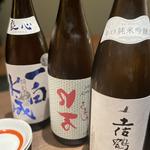 日本酒3種飲み比べ(駒八 ムスブ総本店)
