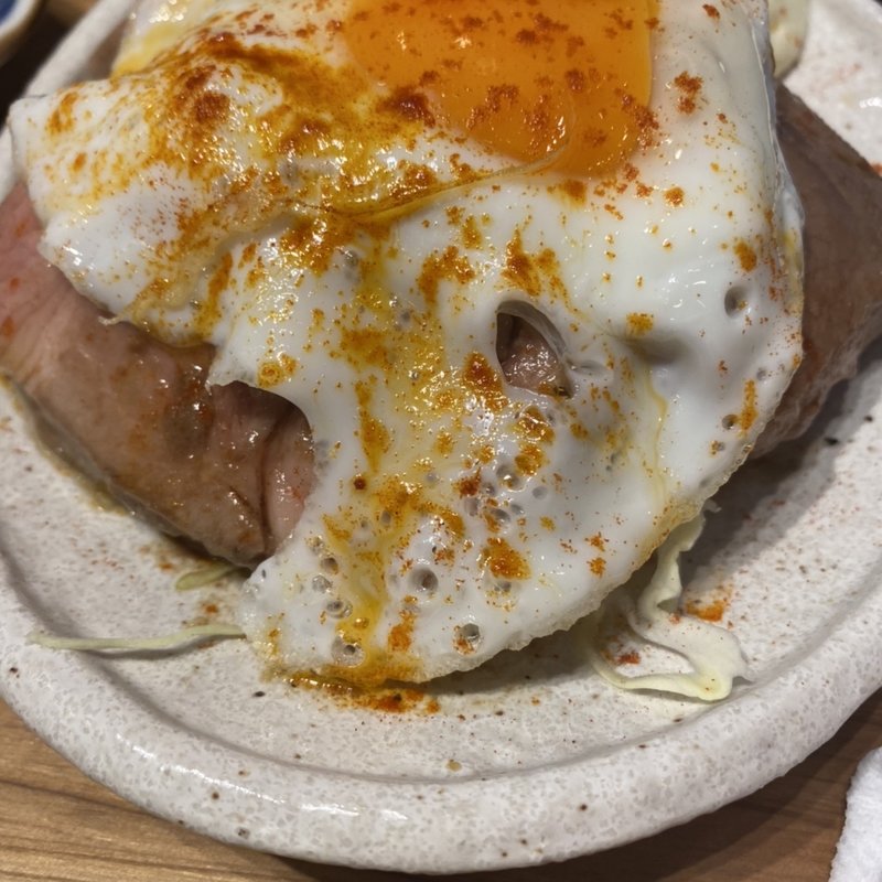 焼豚エッグ(大衆食堂 ゆしまホール)