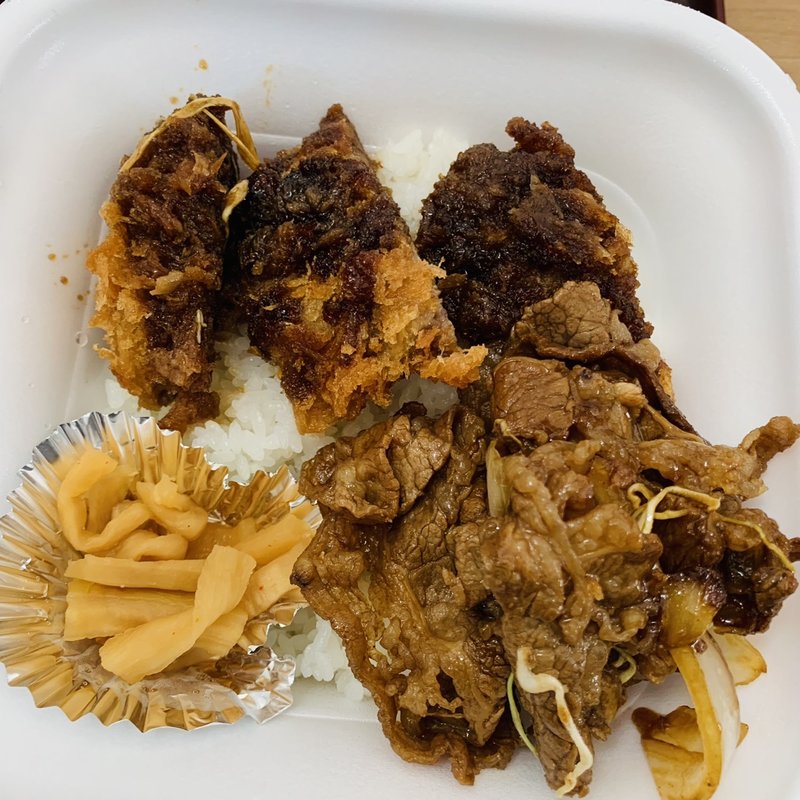 牛かつ牛焼肉弁当(かつや 御徒町店 )
