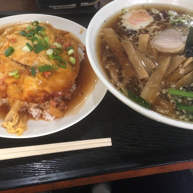 ラーメン　天津飯セット(つばめ)