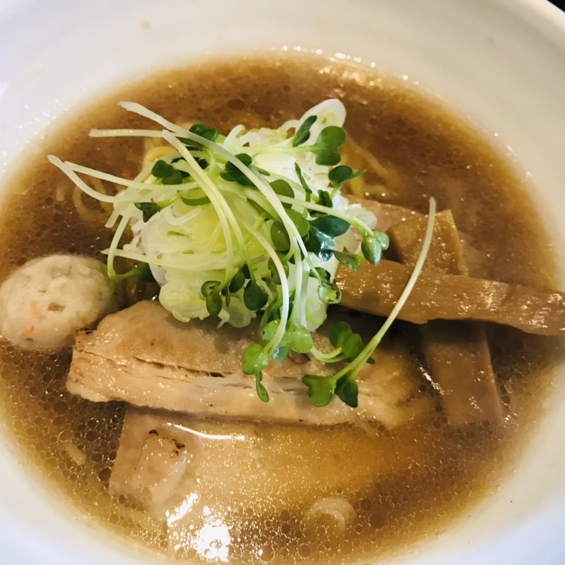 貝醤油らーめん(らーめん小屋 歩)