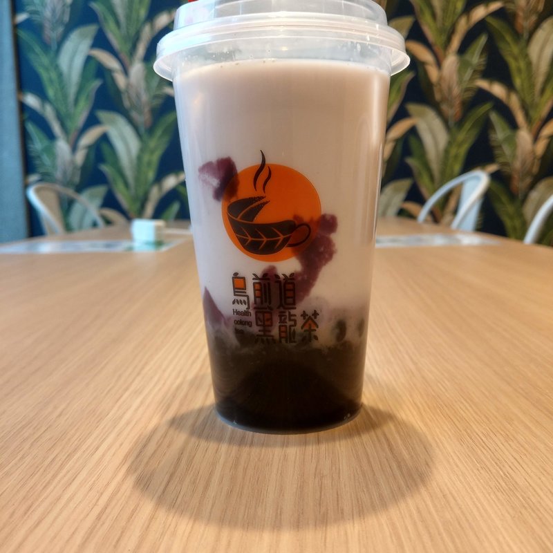 烏煎道Bobo 紫芋ラテ(烏煎道黒龍茶 大森西口店)
