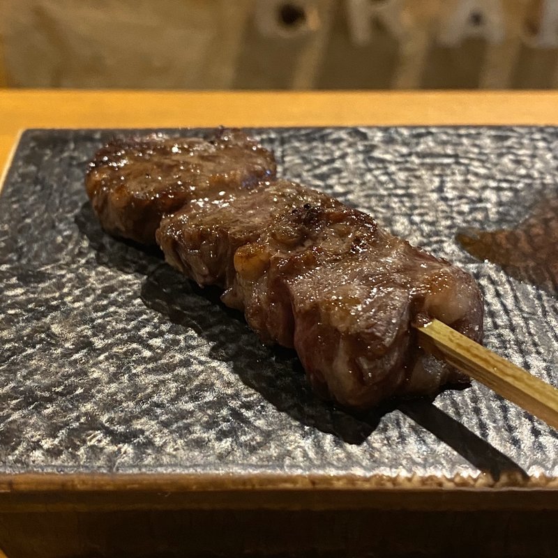 A5飛騨牛 ハラミ串(飛騨牛 牛串屋 じゅじゅ)