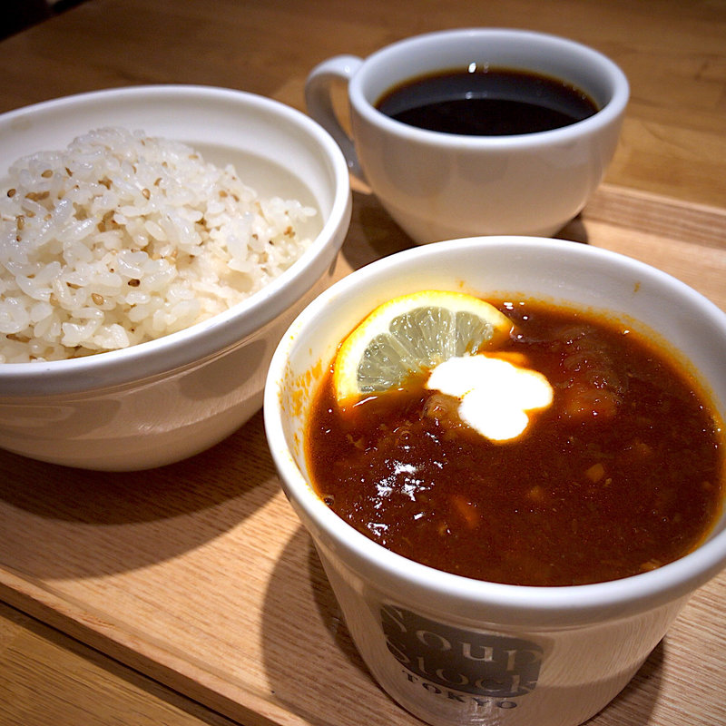朝スープセット(東京ボルシチ)(スープストック トーキョー S-PAL 仙台本館店)