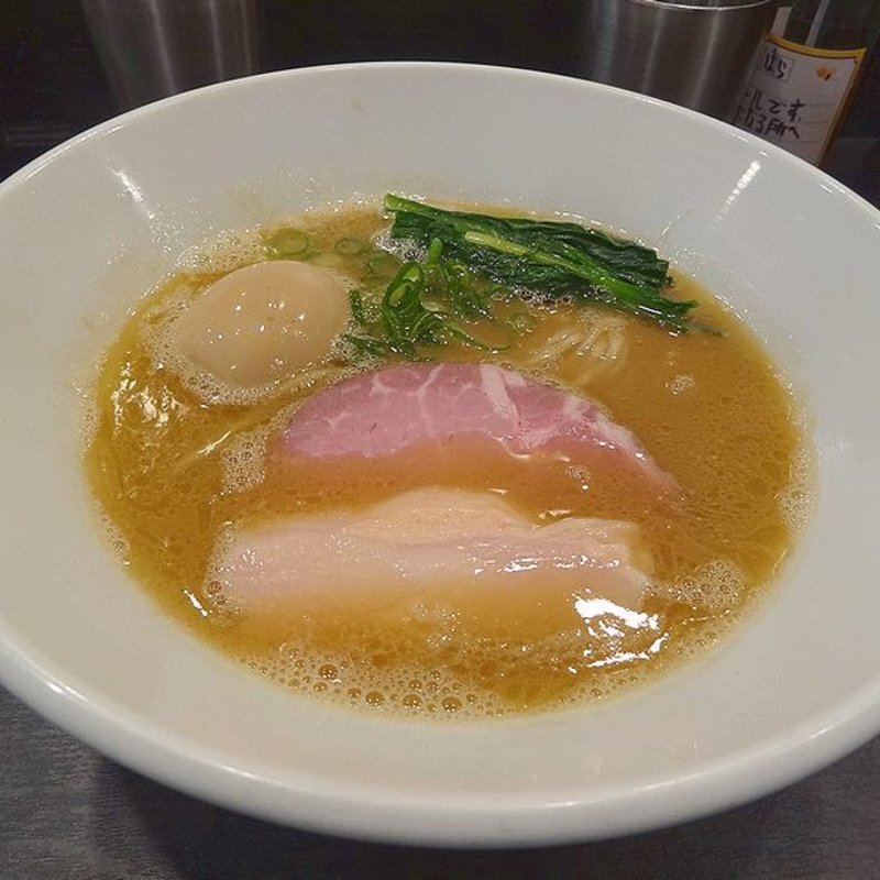 味玉濃厚魚介そば(麺や福はら)