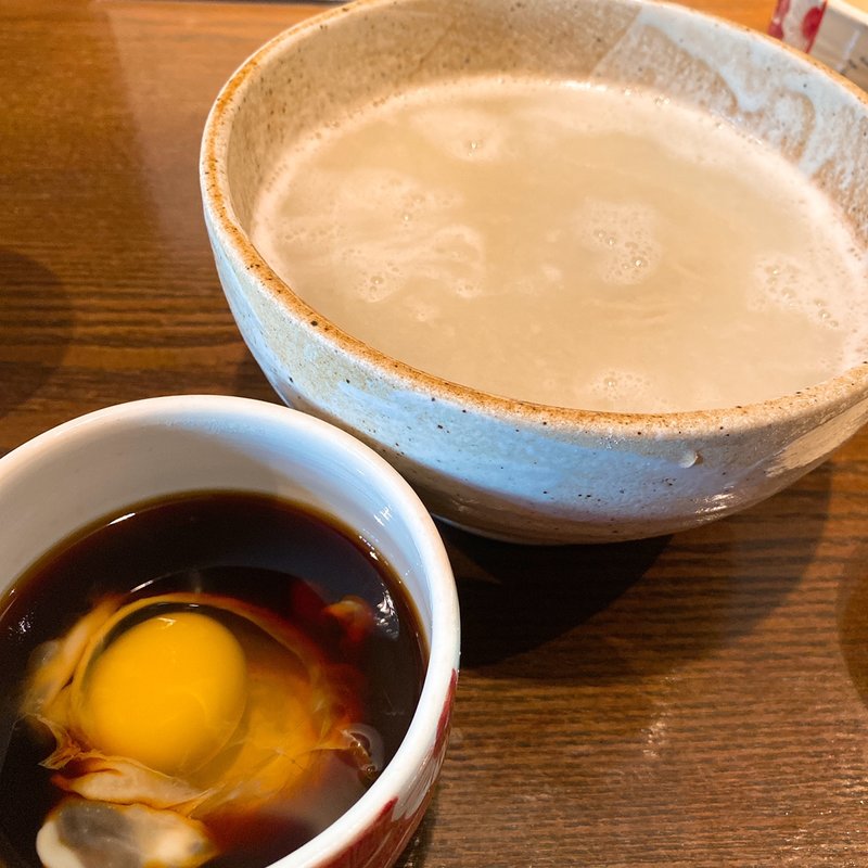 月見かまあげ(蕎麦と酒処 きくち)