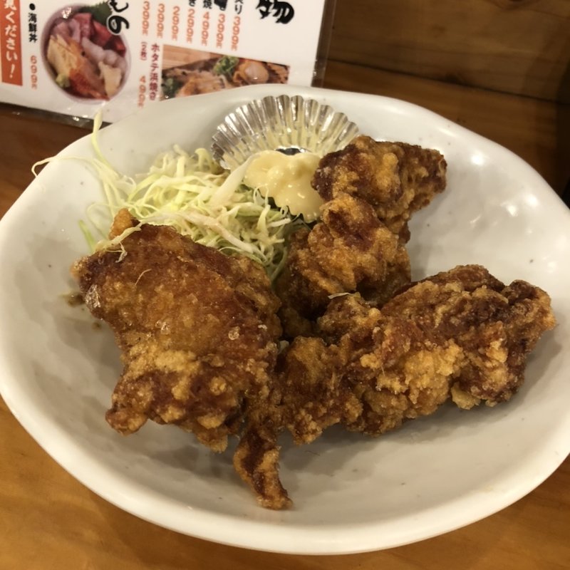 鶏もも唐揚げ 3個(海鮮屋台 おくまん 鳳駅前店)