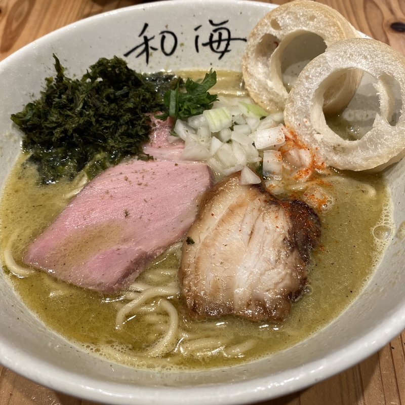 超牡蠣ラーメン(和海 なんばラーメン一座店)