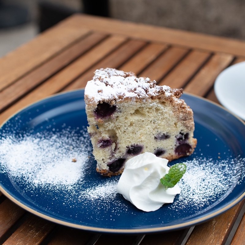 ブルーベリークランブルケーキ(Cafe Sol)