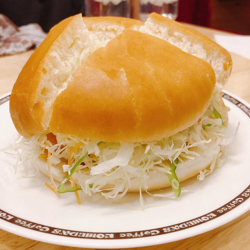 フィッシュフライバーガー(コメダ珈琲 イオン駒岡店)