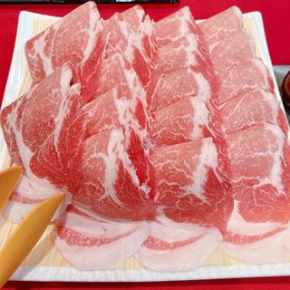 豚しゃぶ　  国産のブラント豚と九条ねぎ (神戸　出汁　豚しゃぶ　まん乃)