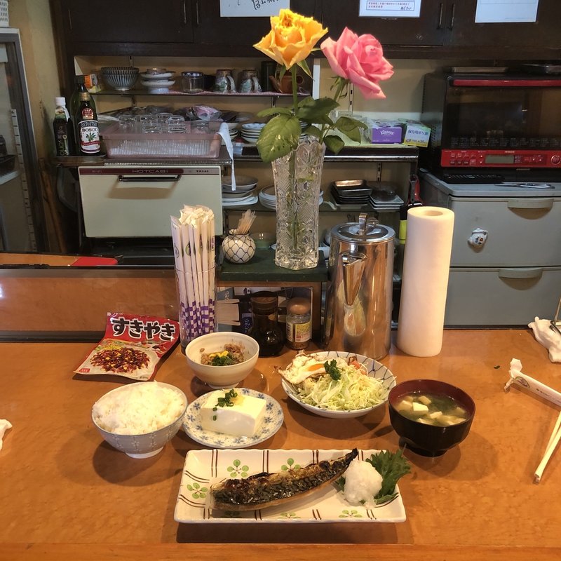 サバ定食(あじさい )