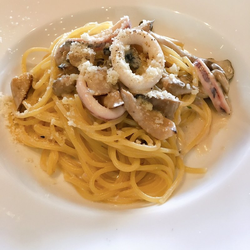 本日のパスタ（イカとキノコのクリームパスタ）(SALVATORE CUOMO ＆ BAR 覚王山)