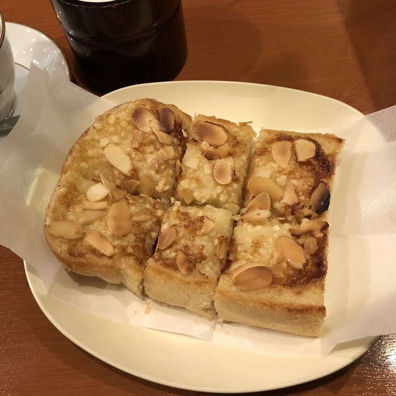 アーモンドトースト(はまもとコーヒー)