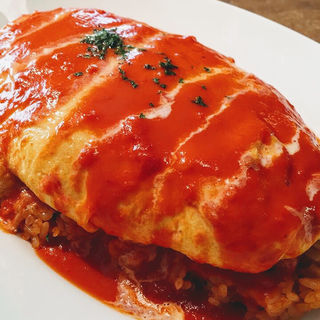 チキンオムライス(パームスカフェ 自由が丘店)
