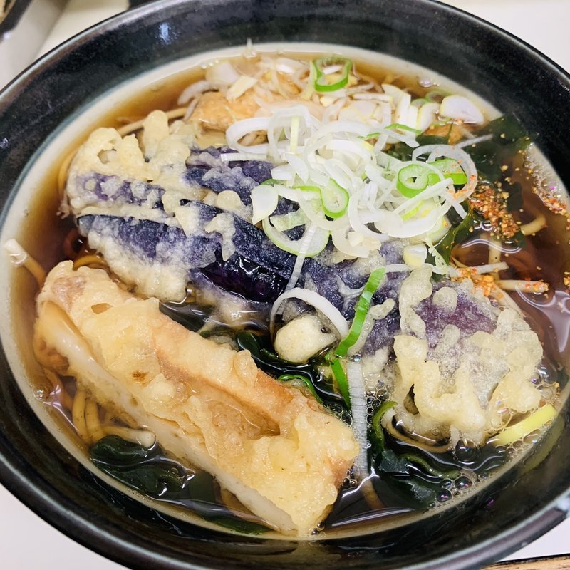 なす天そば(きぬそば )