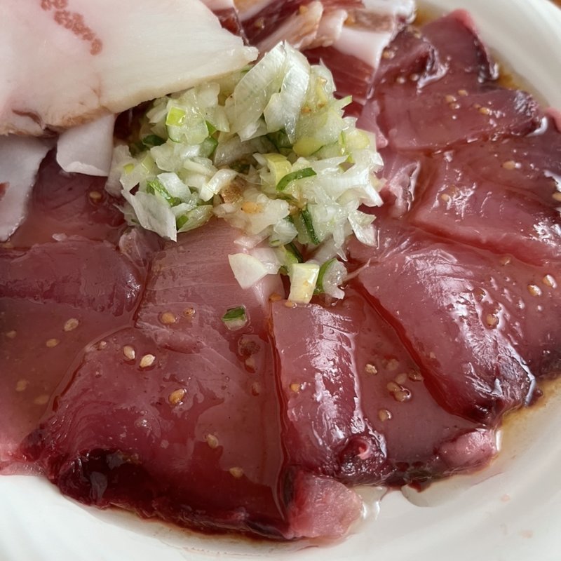 マグロのカルパッチョパンチェッタ添え(自宅)