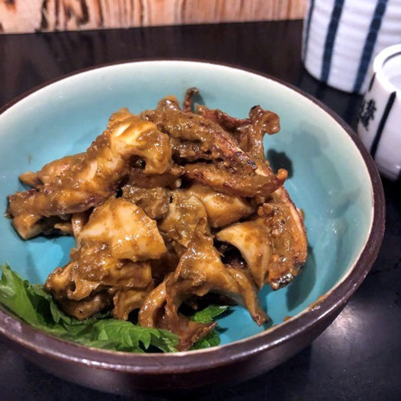 イカ下足のワタ和え(ほろよい )