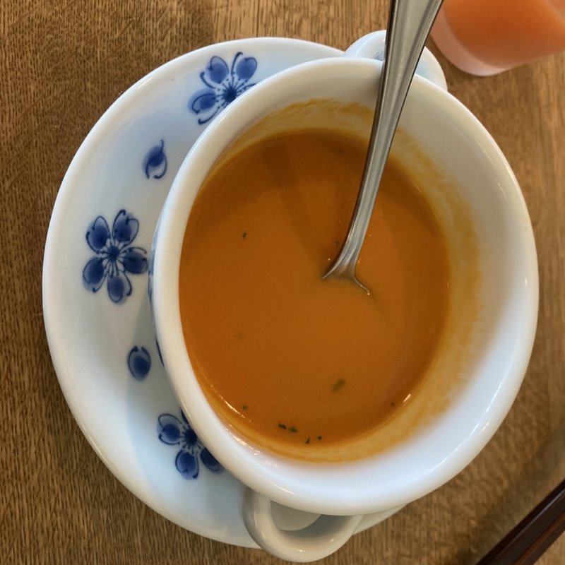 伊勢海老のスープ(鎌倉パスタ 横須賀モアーズシティ店)