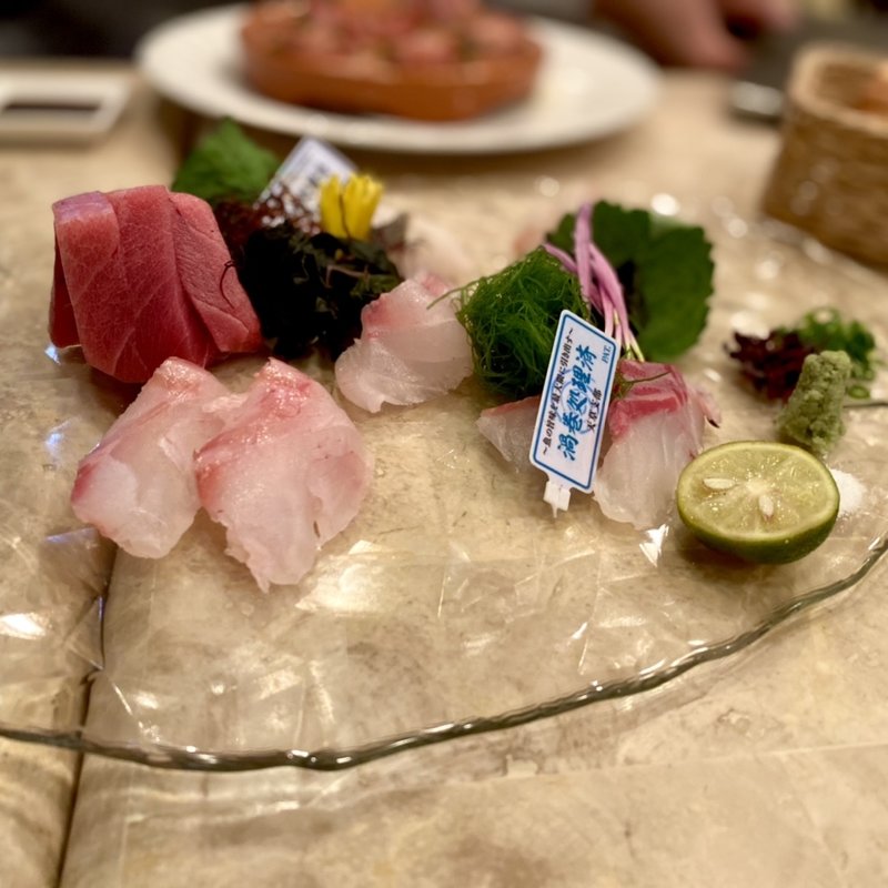 刺身盛り合わせ(イタリア料理トゥッティ)