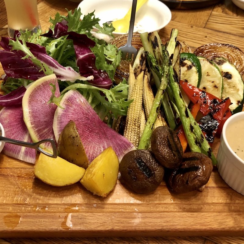 農園グリルのバーニャカウダー(ファーマーズテーブル)