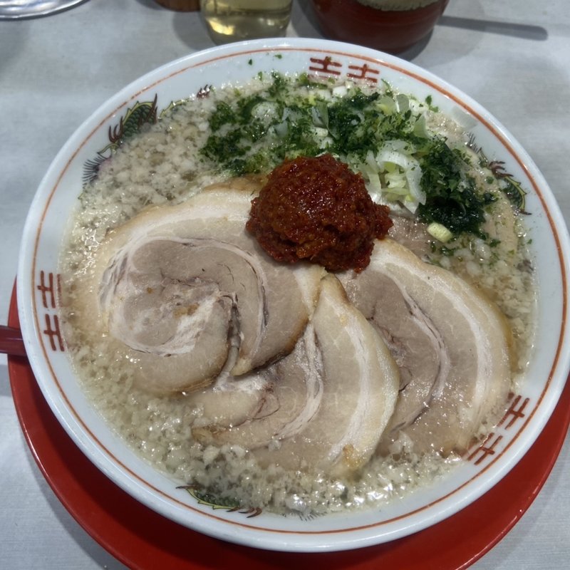 限定　鬼脂中華そばチャーシュー(つけめん102 大宮店)