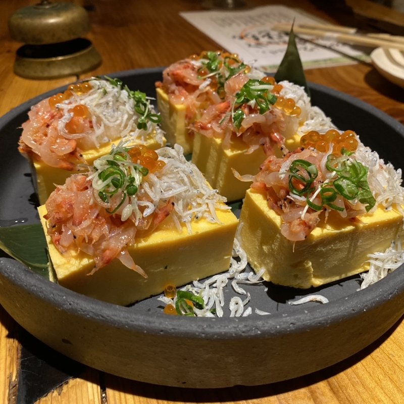 生桜えびと釜揚げしらすの厚焼き玉子(雛家 中野店)