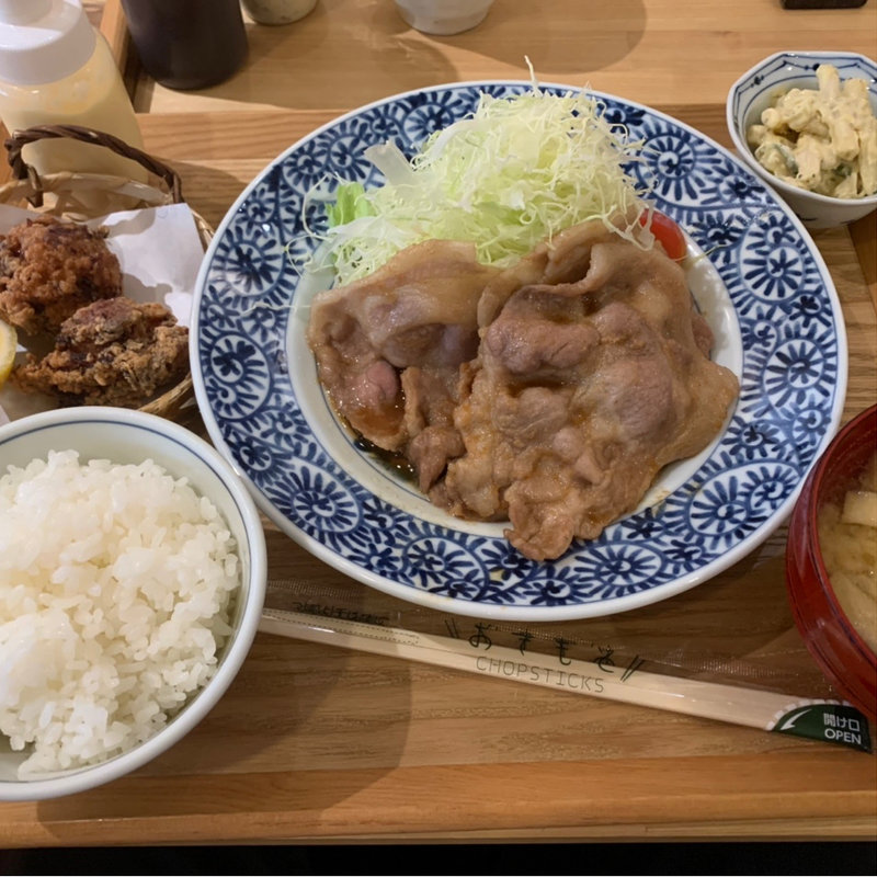 生姜焼き定食(たのしみち)