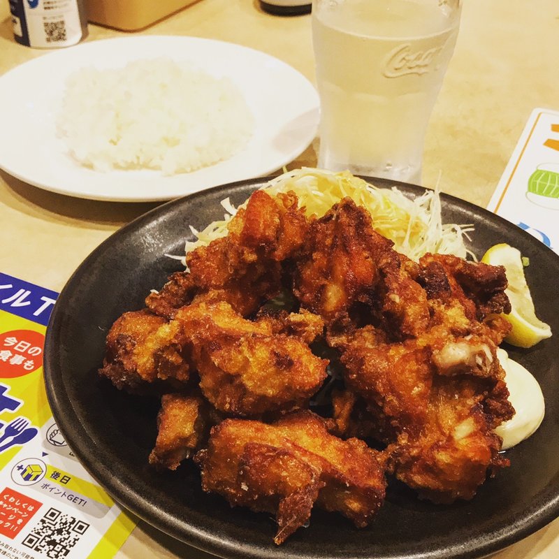 大からあげセット(ガスト 新橋店 )