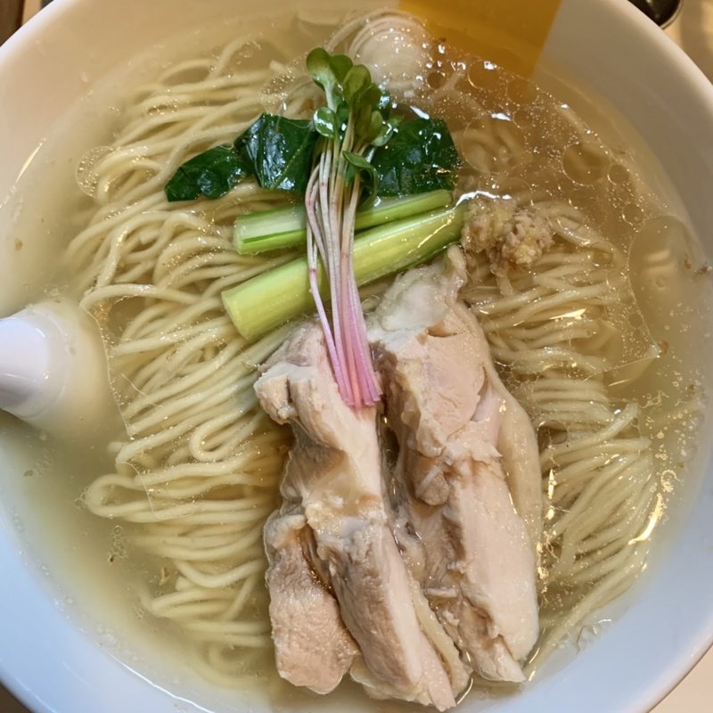 塩生姜らー麺(塩生姜らー麺専門店 MANNISH 浅草店)