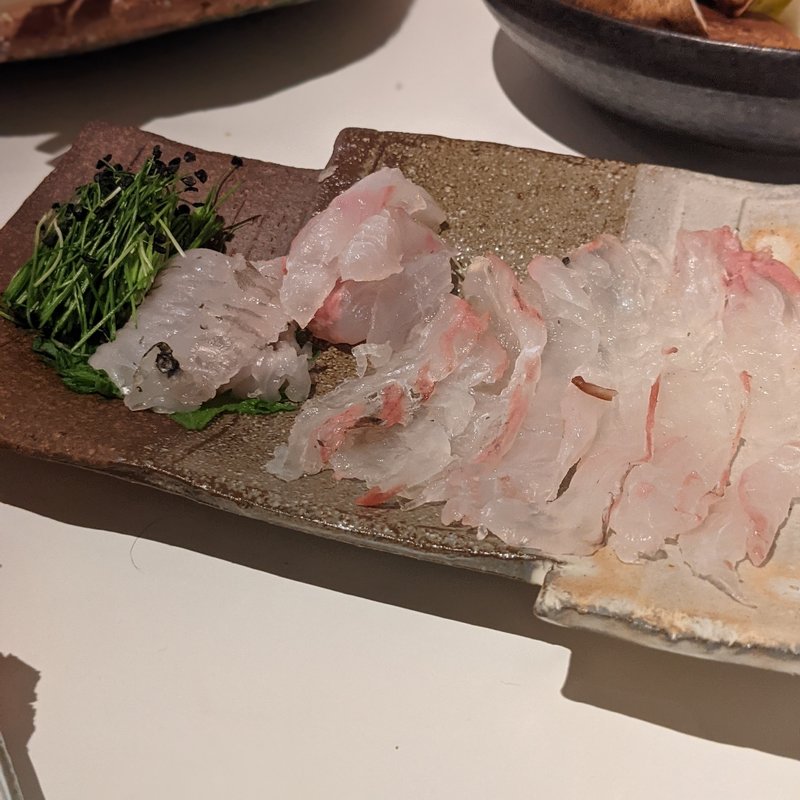 天然ヒラメ昆布締め(自宅)