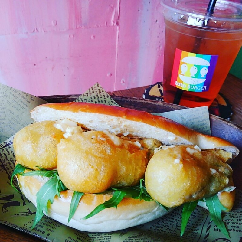 仙鳳趾牡蠣バーガー(toto BURGER)