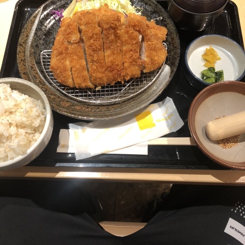 Wロースカツセット(わかさいも本舗 登別本店)