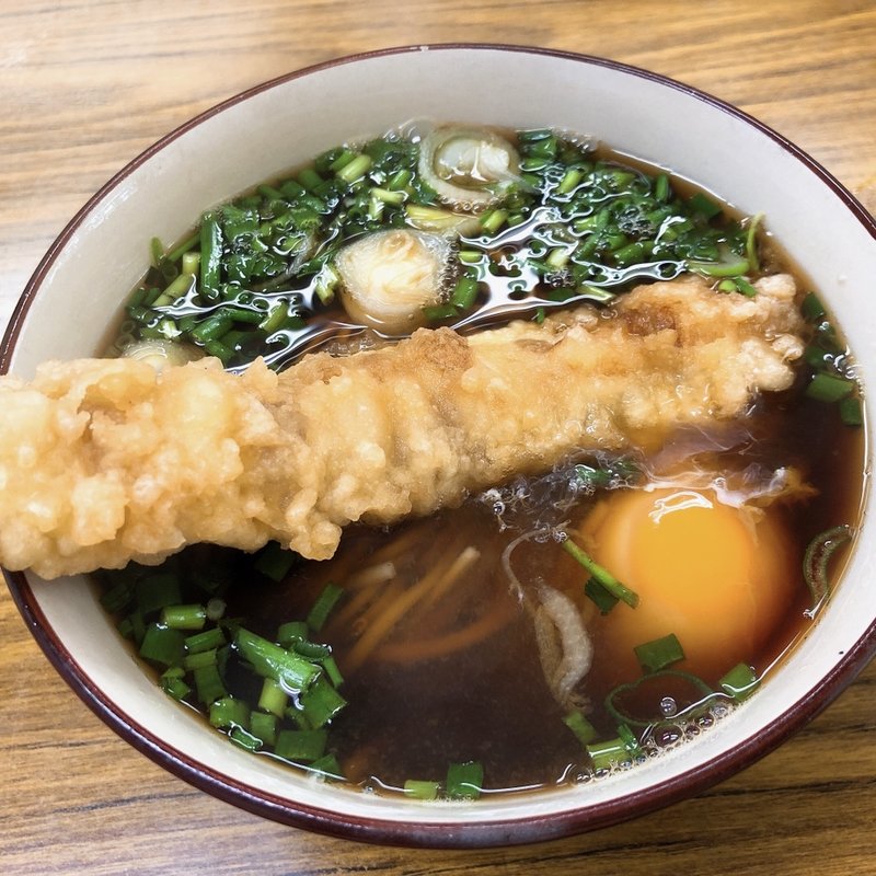 ちくわ天玉そば(尾久そば)