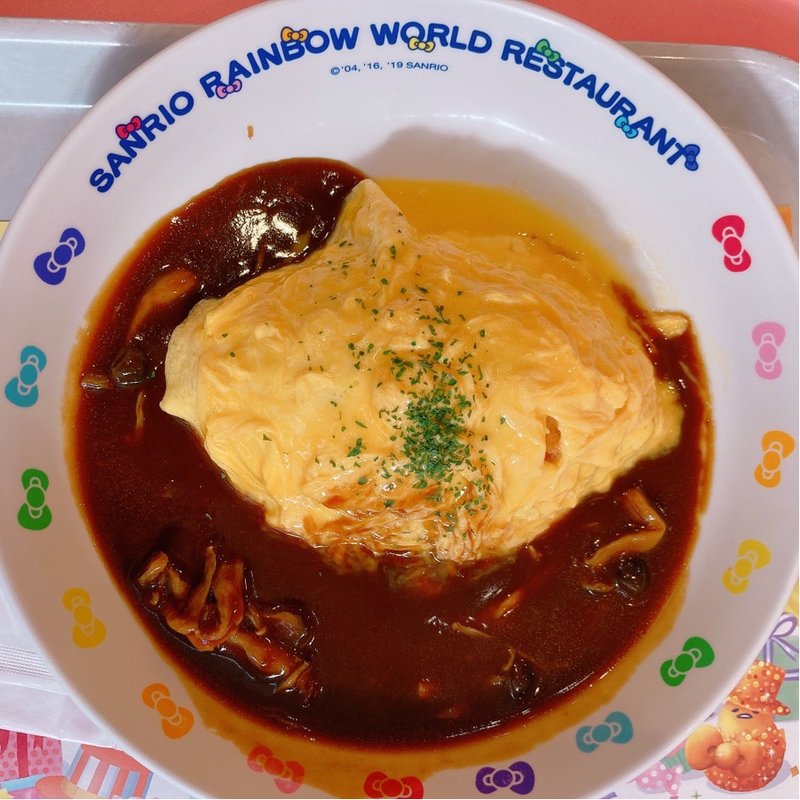 たっぷりきのこのデミグラスソース(サンリオピューロランド)