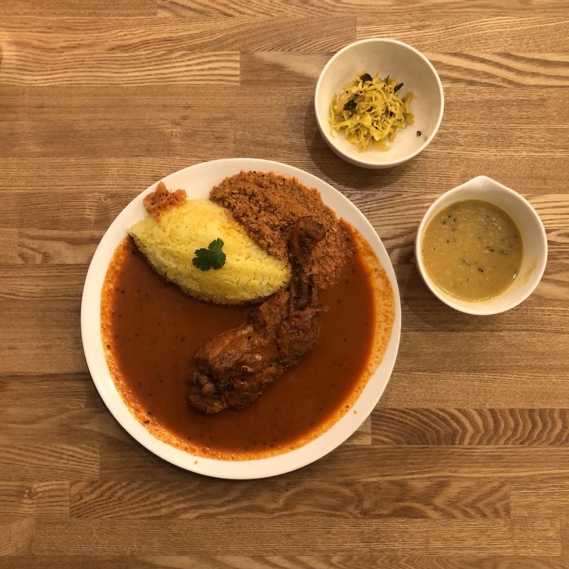 あいがけ+D SET(對馬流南インド系辛口料理店タリカロ)