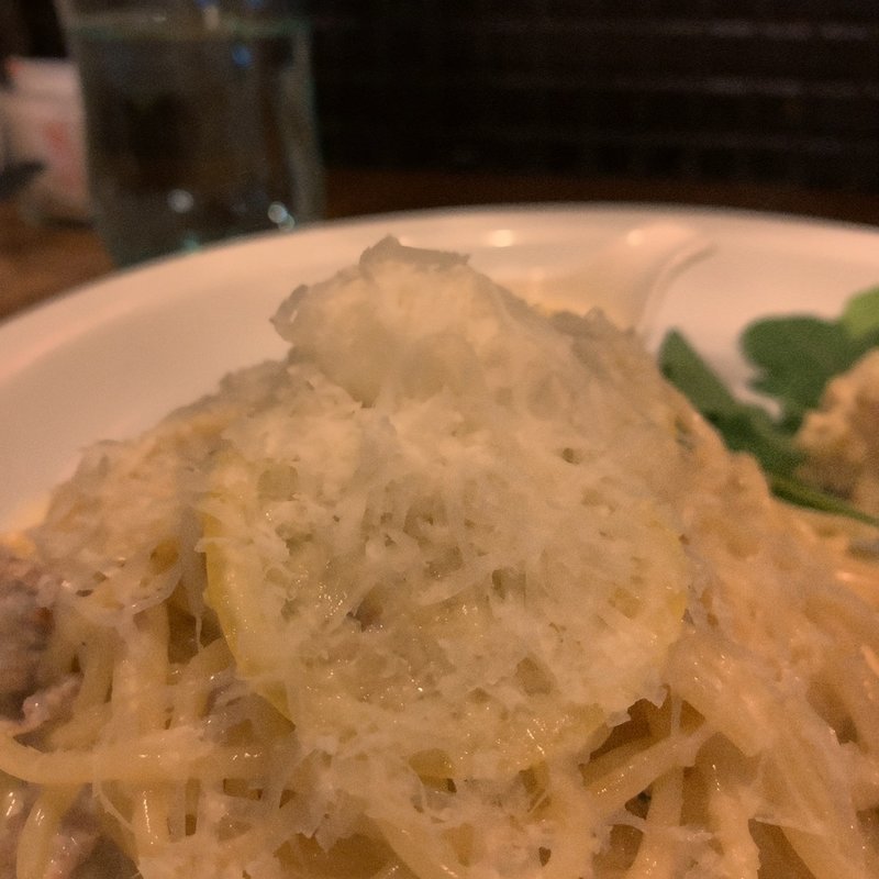 スパゲッティ クレマリモーネ サルシッチャ(goo ITALIANO グーイタリアーノ 渋谷本店)