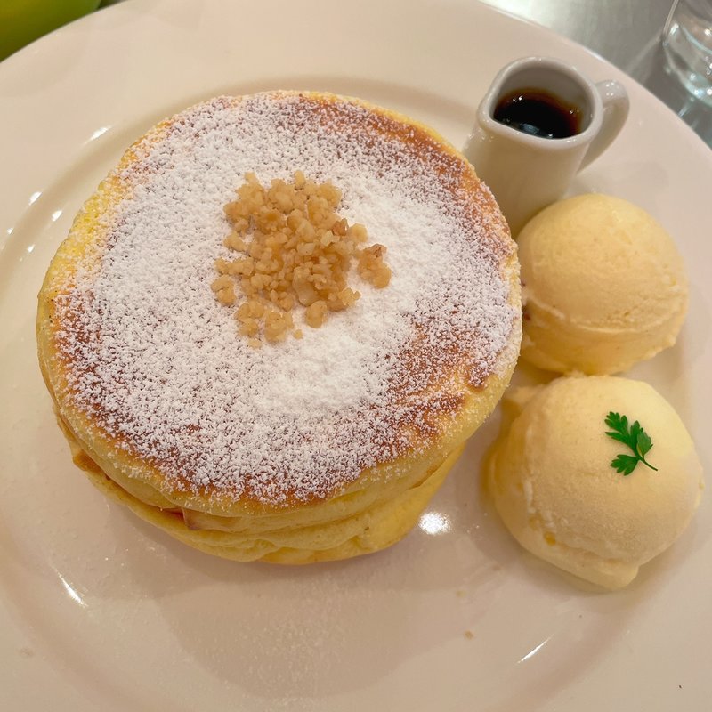 アイスクリーム&メープル(レインボーパンケーキ 西武池袋店)