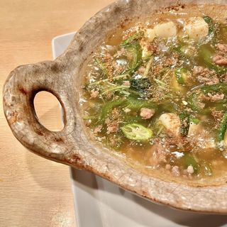 緑の和風マーボー(地酒屋なかなか)