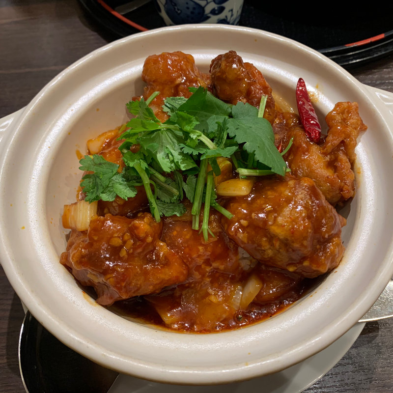 鶏の甘辛味噌土鍋ごはん(暁雲亭 北千住マルイ店)