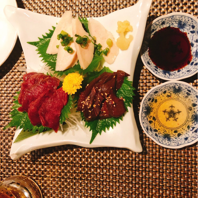 馬刺し3種盛り合わせ(だいだらぼっち )