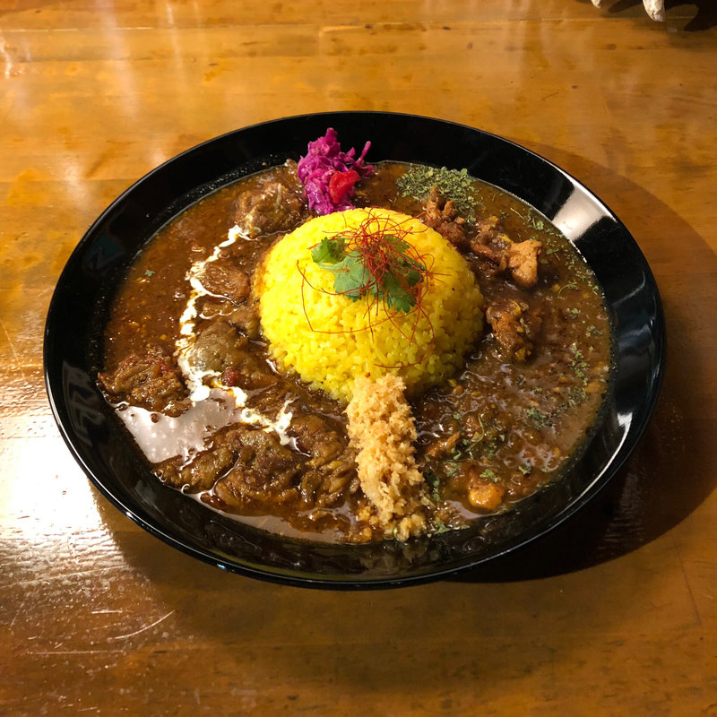 あいがけ二種盛りカレー(SPICE CURRY ゆっカリー)