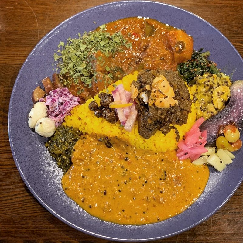 カレー3種合がけ(カレー独歩ちゃん)