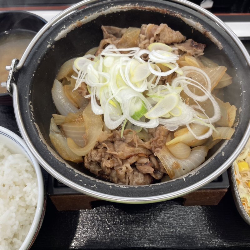 牛の鍋焼き御膳(吉野家 守口駅前店)