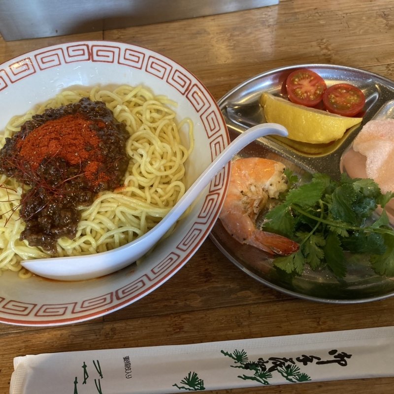 オギヤムクン(エビとトマトのタイ風汁なし担担麺)(風来房 )