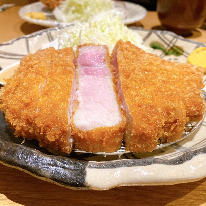 リブロースかつ定食(ぶた いながき)